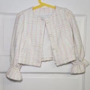 Janie and Jack Pastel Tweed Kids Blazer
